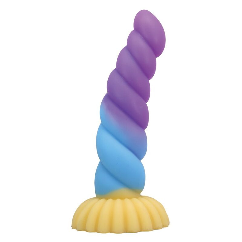 POWER MONSTERS - GODEMICHET EN SILICONE LICORNE TRICOLOR FANTASY 22 CM Ø 5 CM POWER MONSTERS