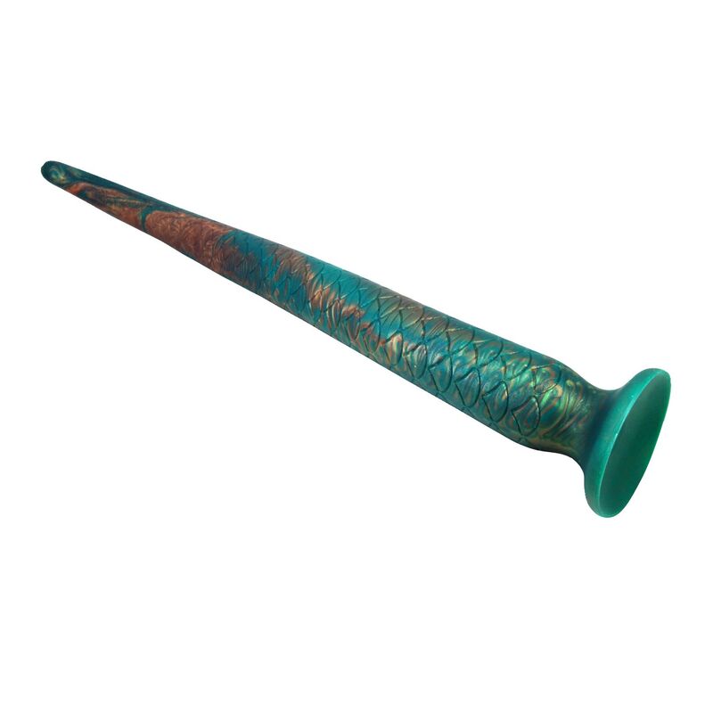POWER MONSTERS - WILDWYRM TAIL BICOLOR FANTASY GODEMICHET EN SILICONE 47 CM Ø 4 CM POWER MONSTERS