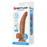 PRETTY LOVE - CUTHBERT GODEMICHET RÉALISTE ET FLEXIBLE 20 CM Ø 5 CM TPE MARRON DILDOS