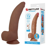 PRETTY LOVE - CUTHBERT GODEMICHET RÉALISTE ET FLEXIBLE 20 CM Ø 5 CM TPE MARRON DILDOS