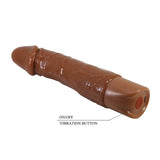 PRETTY LOVE - VIBRATEUR RÉALISTE DONALD 19,5 CM Ø 4 CM MARRON DILDOS