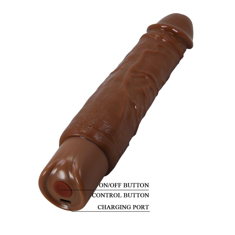 PRETTY LOVE - VIBRATEUR RÉALISTE DUKE 23,5 CM Ø 4,8 CM MARRON DILDOS