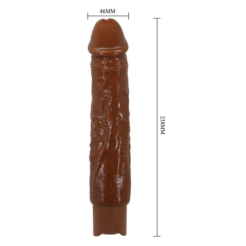 PRETTY LOVE - VIBRATEUR RÉALISTE DUKE 23,5 CM Ø 4,8 CM MARRON DILDOS