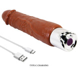 PRETTY LOVE - VIBRATEUR RÉALISTE DUKE 23,5 CM Ø 4,8 CM MARRON DILDOS