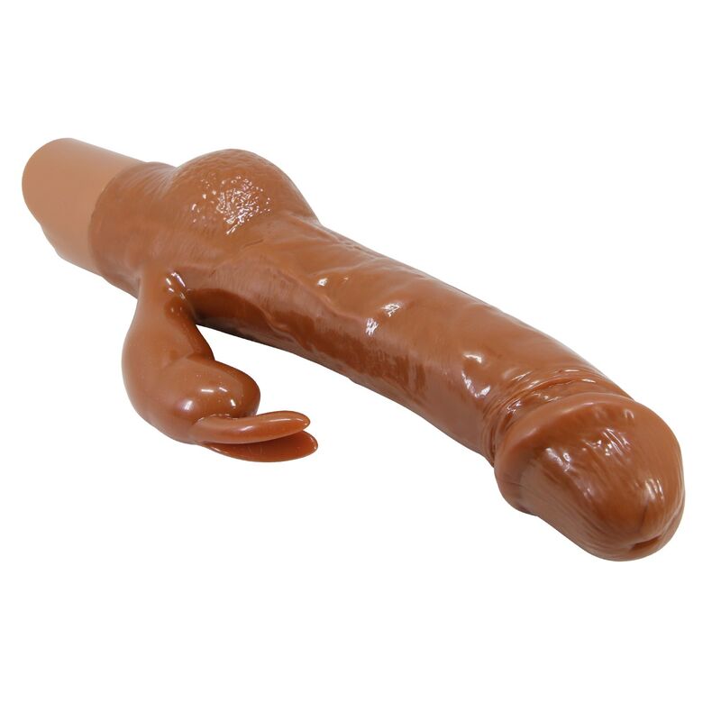 PRETTY LOVE - ELLISON VIBRATEUR LAPIN RÉALISTE 22,6 CM Ø 4,2 CM MARRON HIGH TECH