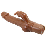 PRETTY LOVE - ELLISON VIBRATEUR LAPIN RÉALISTE 22,6 CM Ø 4,2 CM MARRON HIGH TECH