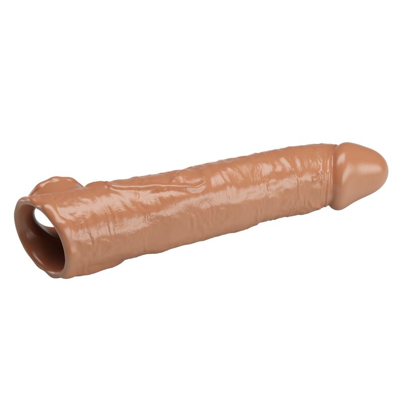 PRETTY LOVE - MANCHON D'EXTENSION DE PÉNIS AJUSTABLE 26 CM Ø 4 CM MARRON FOR HIM
