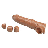 PRETTY LOVE - MANCHON D'EXTENSION DE PÉNIS AJUSTABLE 26 CM Ø 4 CM MARRON FOR HIM