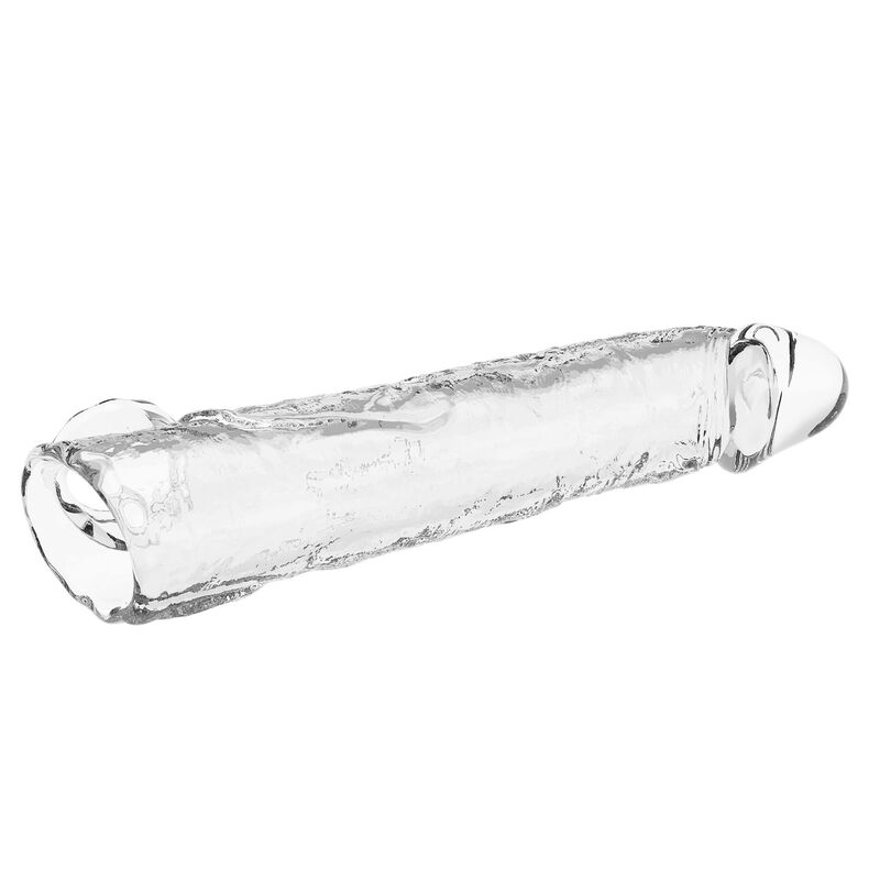 PRETTY LOVE - MANCHON D'EXTENSION DE PÉNIS AJUSTABLE 26 CM Ø 4 CM TRANSPARENT FOR HIM