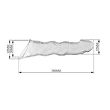 PRETTY LOVE - MANCHON D'EXTENSION PÉNIENNE AJUSTABLE 28 CM Ø 4,5 CM TRANSPARENT FOR HIM