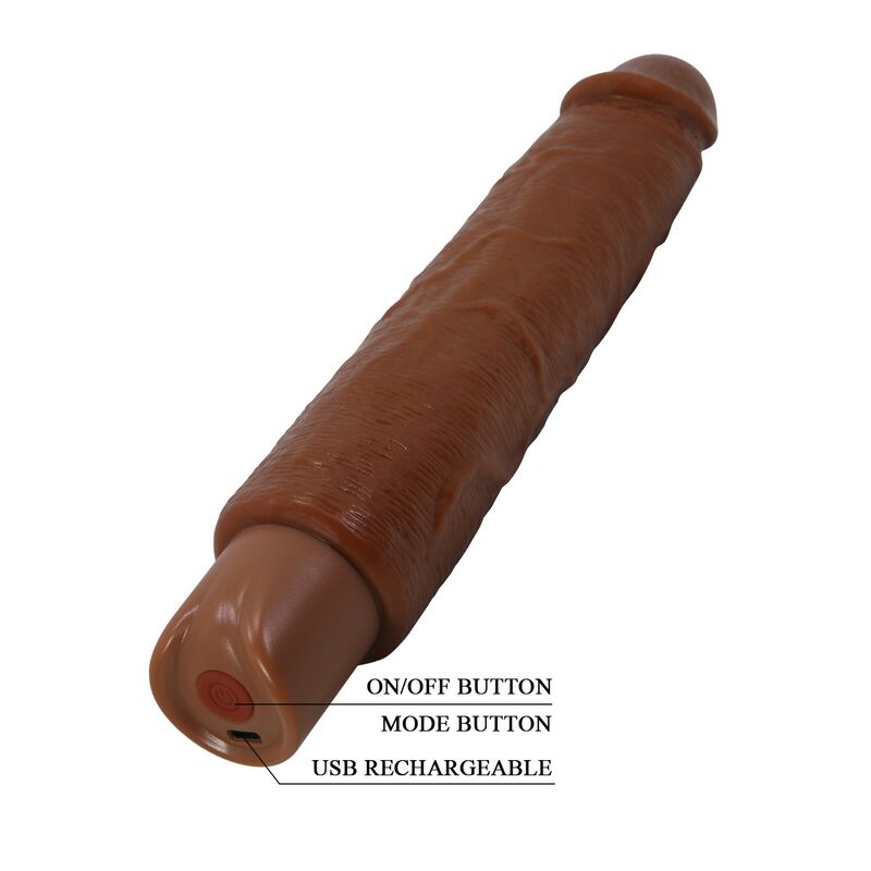 PRETTY LOVE - GAVIN VIBRATEUR RÉALISTE 25 CM Ø 5 CM MARRON PDX EXTREME