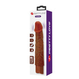 PRETTY LOVE - LEONARDO VIBRATEUR RÉALISTE 20 CM Ø 4 CM MARRON DILDOS
