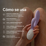 LELO - INA TWIST DOUBLE VIBRATEUR LAPIN POUR LE POINT G ET LE CLITORIS LAVANDE LELO