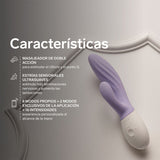 LELO - INA TWIST DOUBLE VIBRATEUR LAPIN POUR LE POINT G ET LE CLITORIS LAVANDE LELO