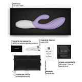 LELO - INA TWIST DOUBLE VIBRATEUR LAPIN POUR LE POINT G ET LE CLITORIS LAVANDE LELO