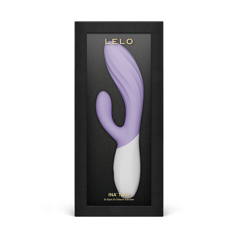 LELO - INA TWIST DOUBLE VIBRATEUR LAPIN POUR LE POINT G ET LE CLITORIS LAVANDE LELO