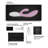 LELO - INA TWIST DOUBLE VIBRATEUR LAPIN POUR LE POINT G ET LE CLITORIS ROSE LELO