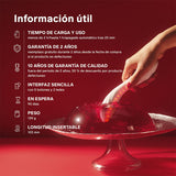 LELO - MONA SPECTRA MASSEUR INTIME À LUMIÈRE ROUGE RECHARGEABLE CONTRÔLÉ PAR APPLICATION LELO