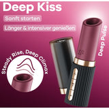 SATISFYER - STIMULATEUR DE CLITORIS DEEP KISS WAVE GRENAT / NOIR SATISFYER AIR PULSE