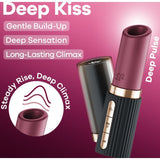 SATISFYER - STIMULATEUR DE CLITORIS DEEP KISS WAVE GRENAT / NOIR SATISFYER AIR PULSE