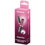 SATISFYER - STIMULATEUR DE CLITORIS DEEP KISS WAVE GRENAT / NOIR SATISFYER AIR PULSE