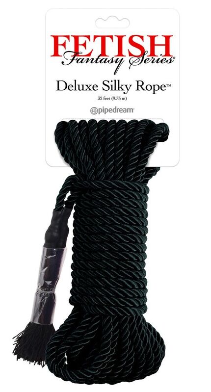 FETISH FANTASY SERIES - CORDE DE SOIE NOIRE DE LUXE 9,75 M FETISH FANTASY SERIES