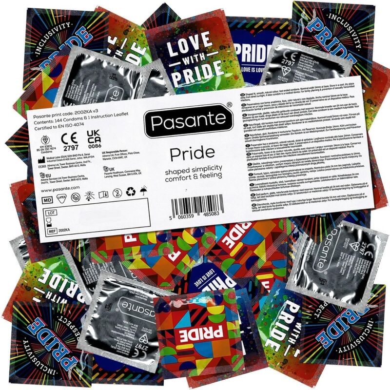 PASANTE - PRÉSERVATIFS FORMAT GAY PRIDE 144 PACK PASANTE