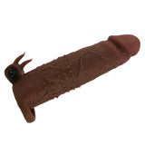 PRETTY LOVE - MANCHON VIBRANT POUR PÉNIS QUILLON 20 CM Ø 4 CM MARRON FOR HIM