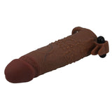 PRETTY LOVE - MANCHON VIBRANT POUR PÉNIS QUILLON 20 CM Ø 4 CM MARRON FOR HIM
