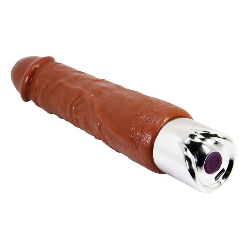 PRETTY LOVE - VIBRATEUR RÉALISTE PROFESSIONNEL 23,5 CM Ø 4,8 CM MARRON DILDOS