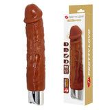 PRETTY LOVE - VIBRATEUR RÉALISTE PROFESSIONNEL 23,5 CM Ø 4,8 CM MARRON DILDOS