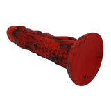 POWER MONSTERS - GODEMICHÉ MINOTAURE FANTASY AVEC VENTOUSE 21 CM Ø 5 CM ROUGE ET NOIR POWER MONSTERS