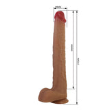 PRETTY LOVE - TERIN PLUS GODEMICHET RÉALISTE EN SILICONE AVEC VENTOUSE 37,6 CM Ø 5,5 CM SoPigalle
