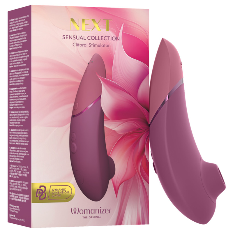 Stimulateur clitoridien Womanizer Next rose poudré à tête 3D Pleasure Air