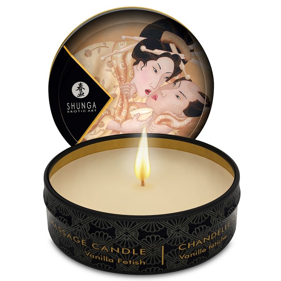 SHUNGA - MINI CARESSE À LA BOUGIE PRÉSENTOIR BOUGIES DE MASSAGE 24 UNITÉS SHUNGA CANDLES