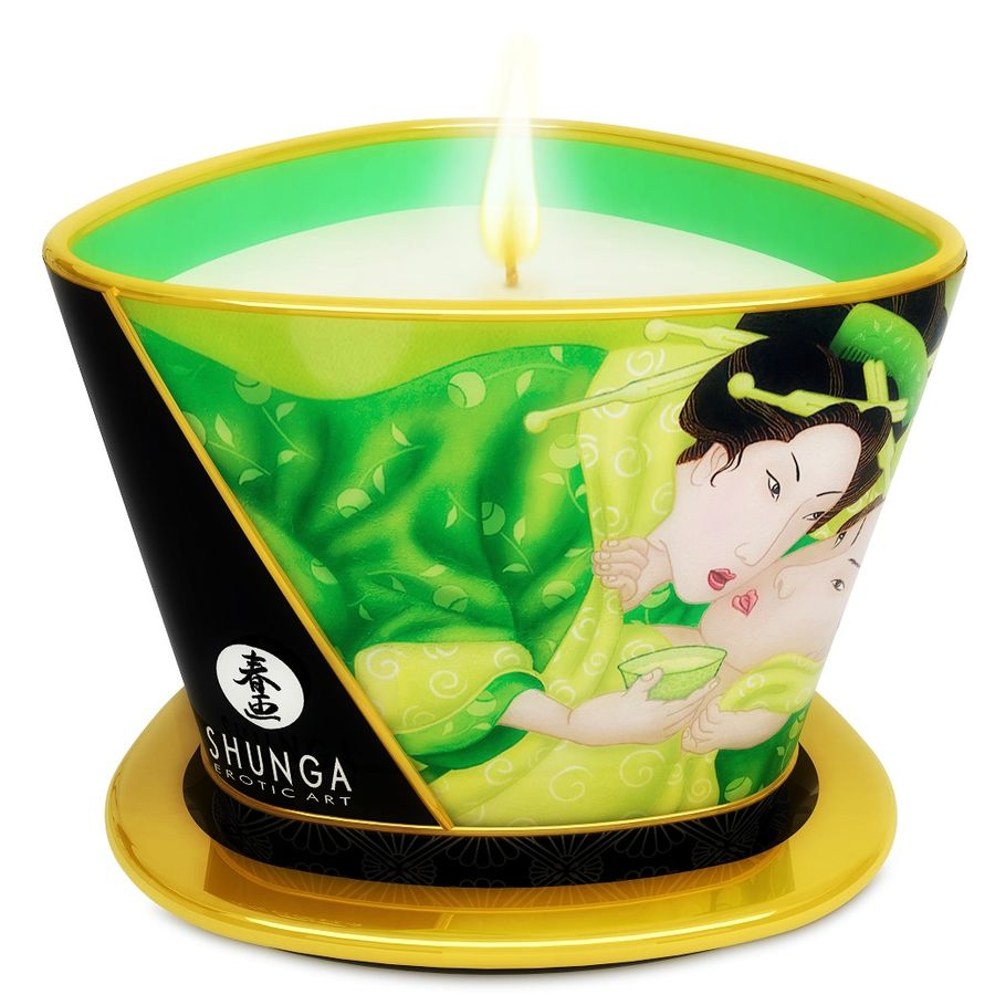 SHUNGA Thé Vert - Bougie de massage 170 ml
