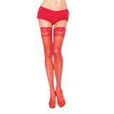 LEG AVENUE - COLLANT ROUGE AVEC DENTELLE AUTO-ADHÉSIVE LEG AVENUE HOSIERY