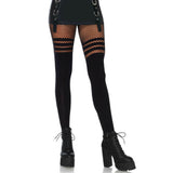 LEG AVENUE - PANTYHOUSE  RAYURES FISNHET LEG AVENUE HOSIERY