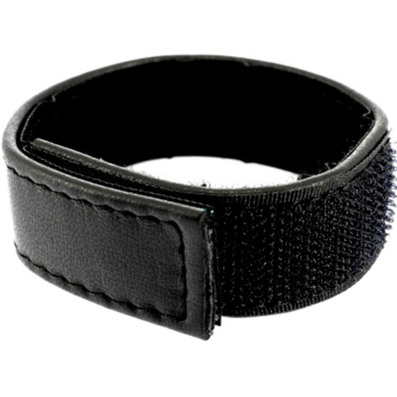 LEATHER BODY - SANGLE EN CUIR RÉGLABLE AVEC VELCRO POUR PÉNIS NOIR LEATHER BODY