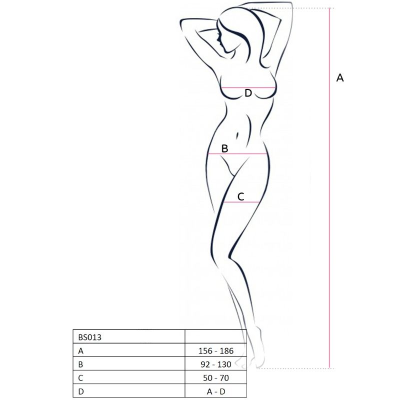 PASSION - FEMME BS013 BODYSTOCKING ROUGE TAILLE UNIQUE PASSION WOMAN BODYSTOCKINGS