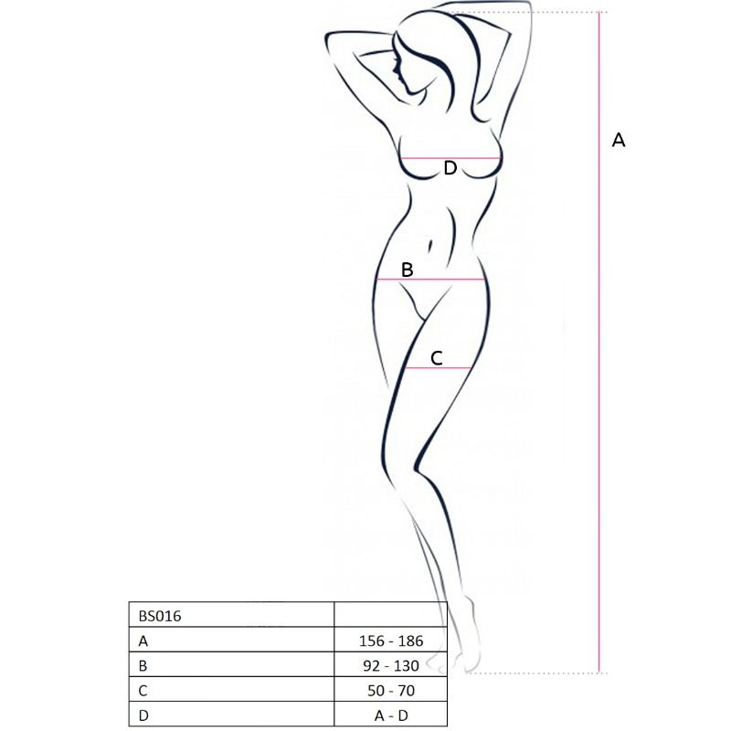 PASSION - FEMME BS016 BODYSTOCKING NOIR TAILLE UNIQUE PASSION WOMAN BODYSTOCKINGS