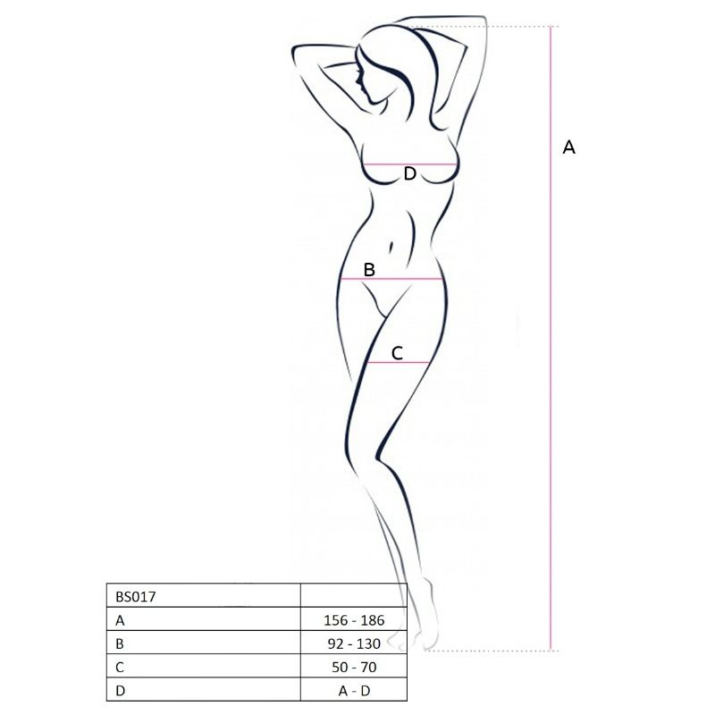 PASSION - FEMME BS017 BODYSTOCKING NOIR TAILLE UNIQUE PASSION WOMAN BODYSTOCKINGS