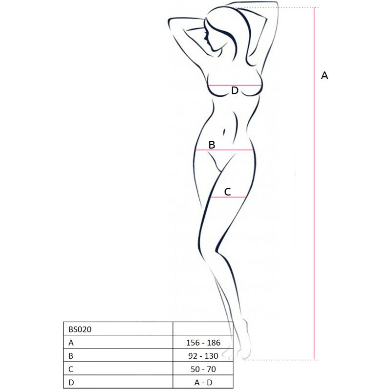 PASSION - FEMME BS020 BODYSTOCKING BLANC TAILLE UNIQUE PASSION WOMAN BODYSTOCKINGS