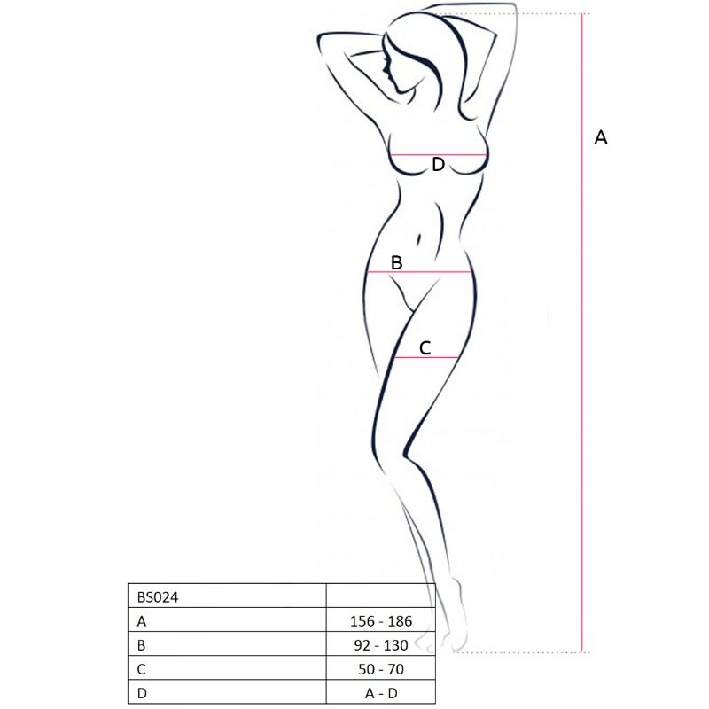 PASSION - FEMME BS024 BODYSTOCKING NOIR TAILLE UNIQUE PASSION WOMAN BODYSTOCKINGS