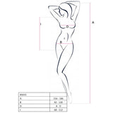 PASSION - FEMME BS035 BODYSTOCKING ROUGE TAILLE UNIQUE PASSION WOMAN