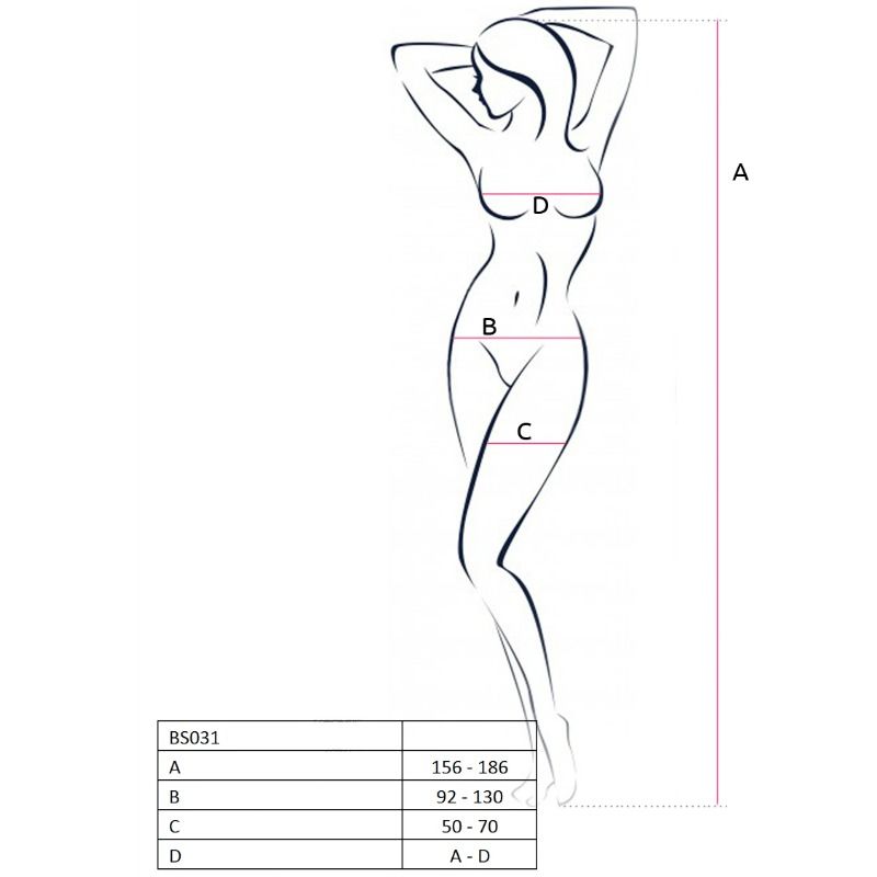PASSION - FEMME BS031 BODYSTOCKING BLANC TAILLE UNIQUE PASSION WOMAN BODYSTOCKINGS