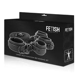 FETISH SUBMISSIVE - ENSEMBLE DE MENOTTES ET LIENS AVEC DOUBLURE EN NOPRÈNE FETISH SUBMISSIVE BONDAGE