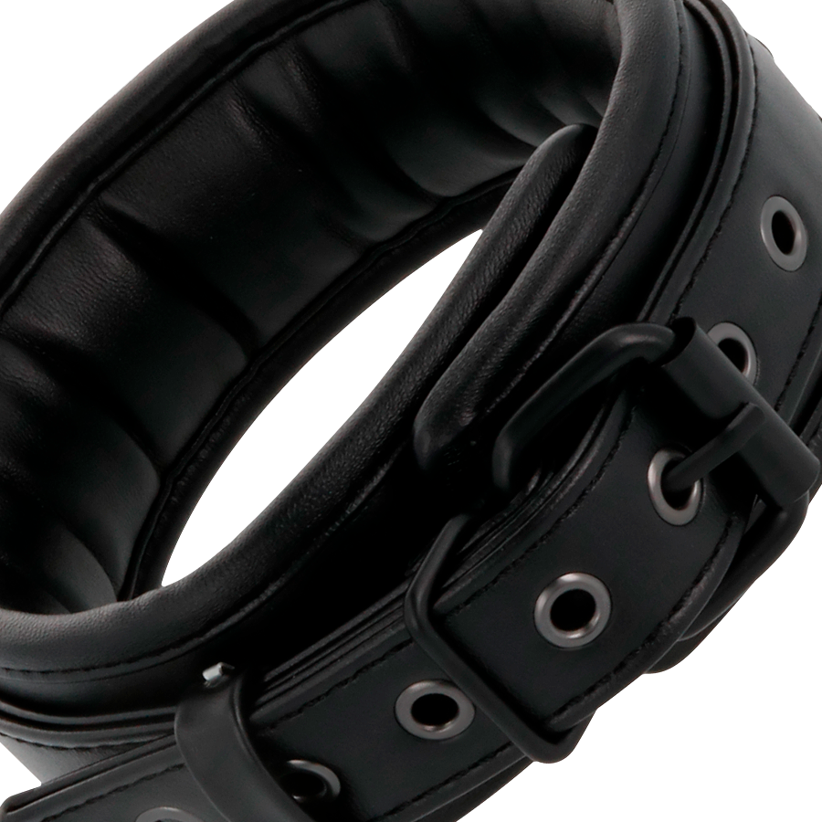 DARKNESS - COLLIER NOIR AVEC CHAÎNE DARKNESS BONDAGE