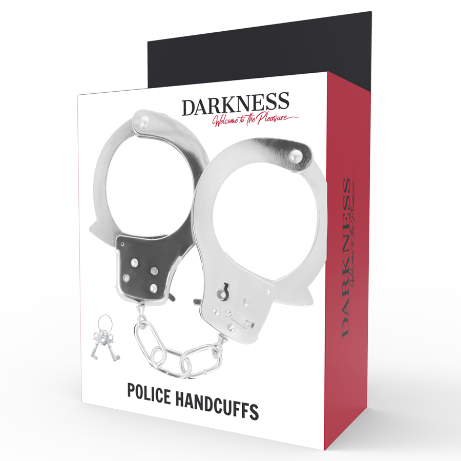 DARKNESS - MENOTTES EN MÉTAL AVEC CLÉS DARKNESS BONDAGE