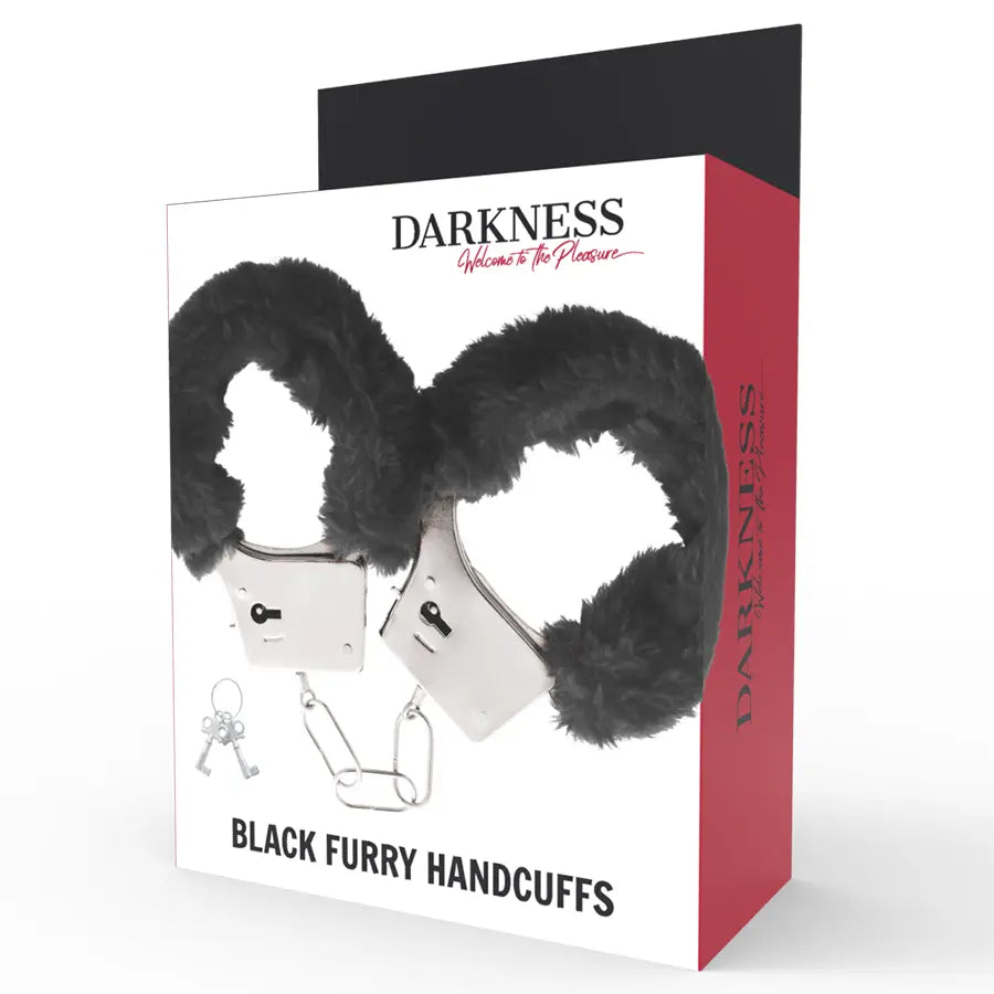 DARKNESS - MENOTTES EN MÉTAL DOUBLÉES NOIRES DARKNESS BONDAGE